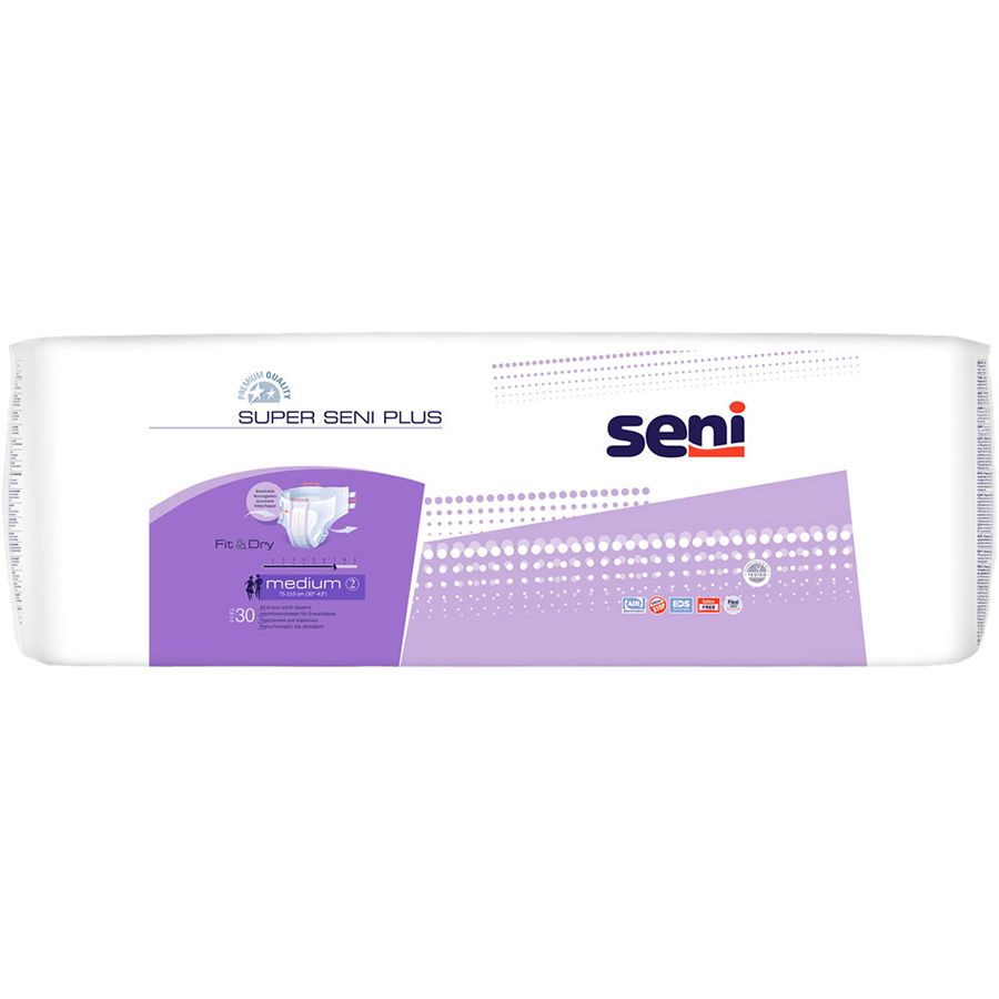 Подгузники для взрослых super plus размер m Seni, 30 шт