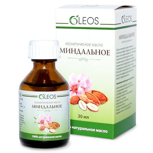 Миндальное косметическое масло Oleos, 30 мл
