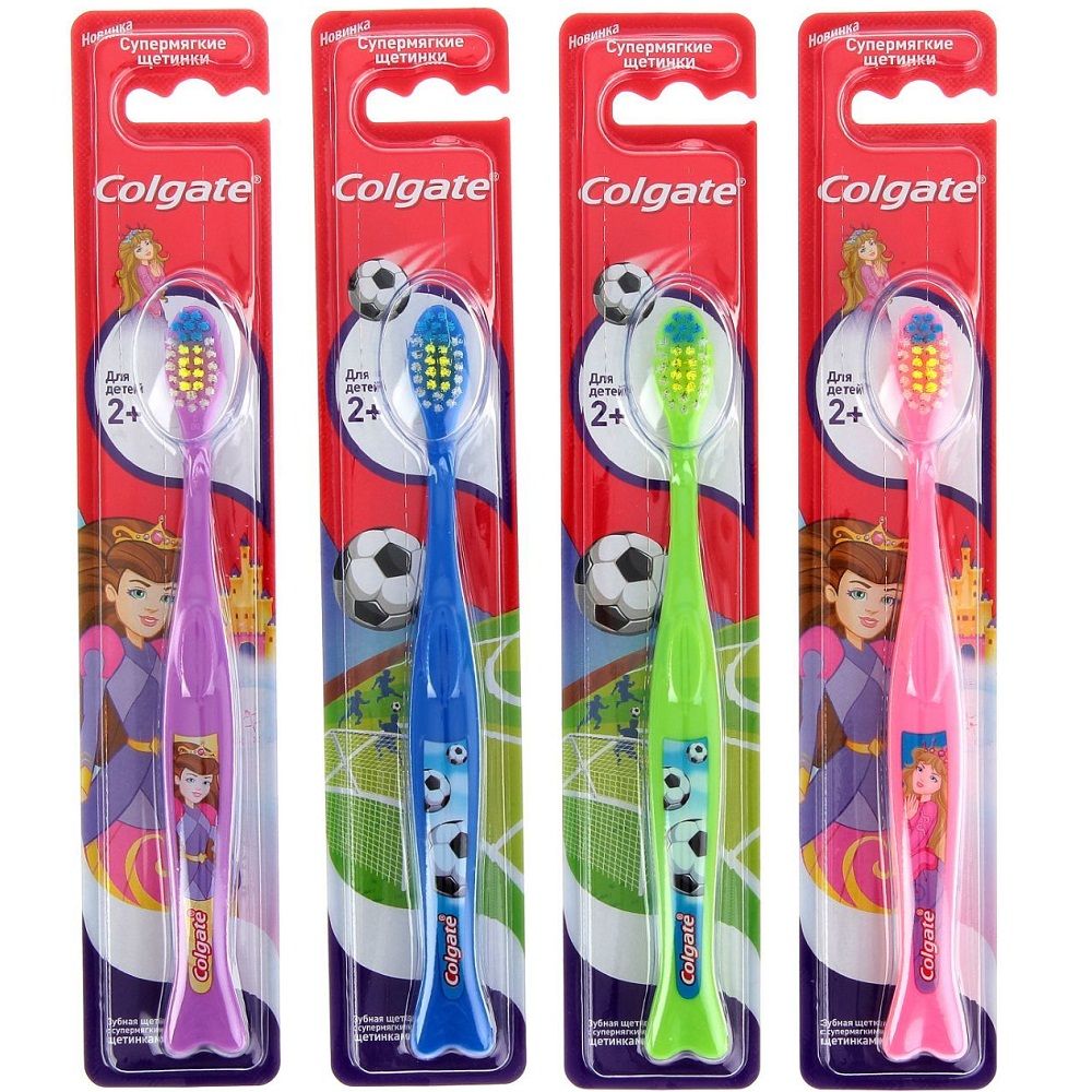 Детская зубная щетка Colgate 2+ мягкая