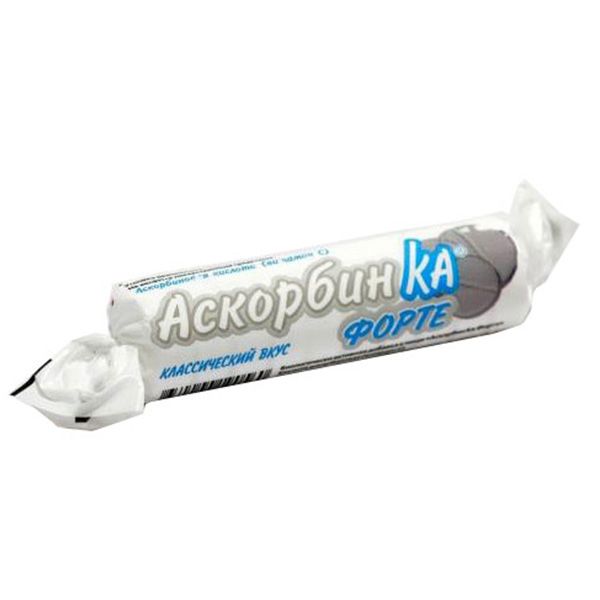Аскорбиновая кислота жевательная  классическая Аскорбин Ка Форте, 10 шт