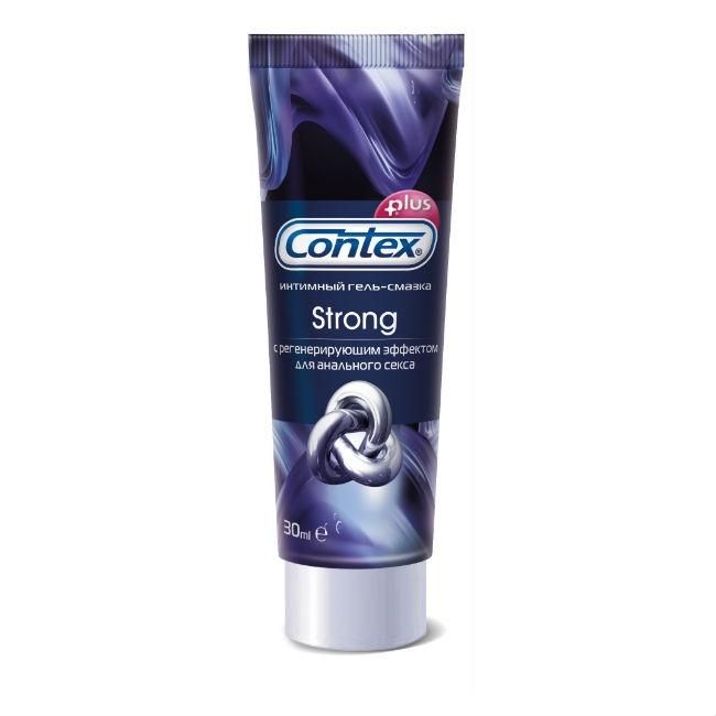Интимный гель-смазка Strong для анального секса с регенерирующим эффектом Contex, 30 мл