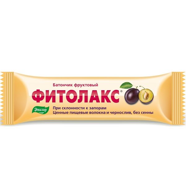 Фруктовый батончик Фитолакс для нормализации работы кишечника, 50 г