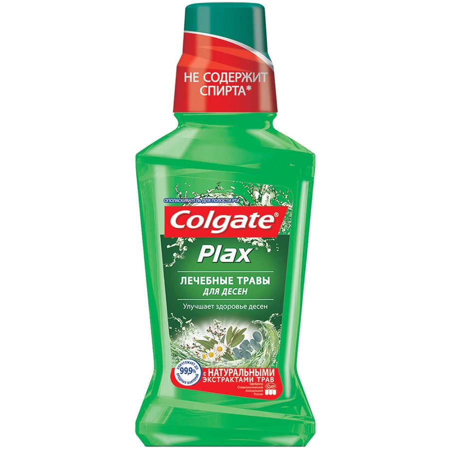Ополаскиватель для полости рта Plax Лечебные травы для десен Colgate, 250 мл