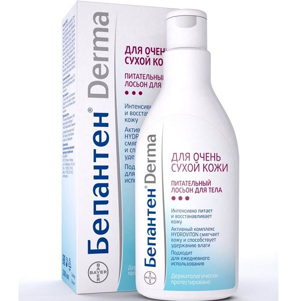Питательный лосьон для тела Бепантен Derma для очень сухой кожи, 200 мл