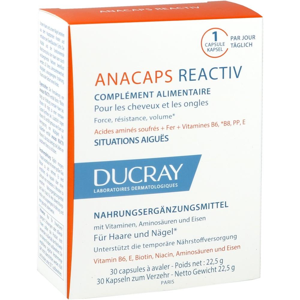 Капсулы для волос и кожи головы Ducray Аnacaps Reactiv 812 мг, 30 капсул