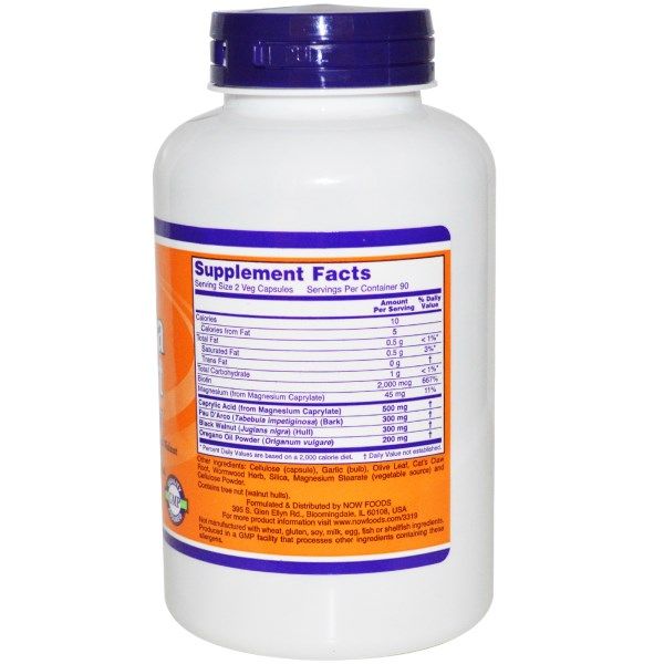 Candida Clear, Кандидаклир, Now Foods, 180 капсул
