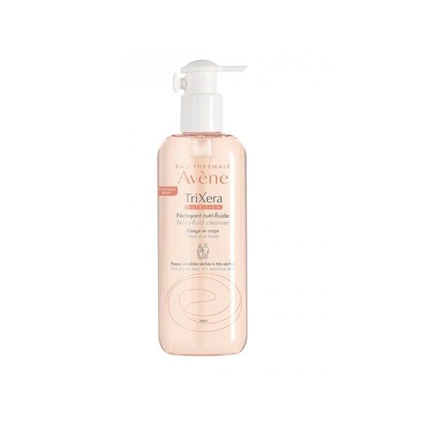 Легкий питательный очищающий гель для тела Avene Trixera Nutrition, 400 мл