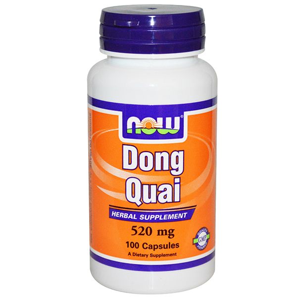 Dong Quai, Дягиль лекарственный, Женский женьшень, Now Foods, 520 мг, 100 капсул