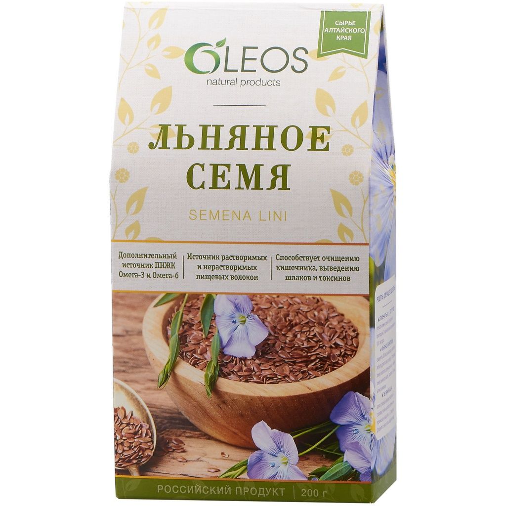 Льняное семя Oleos, 200 г