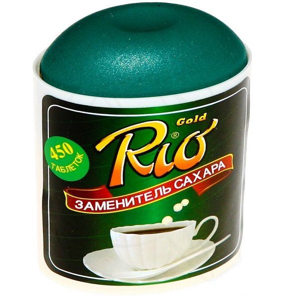 Подсластитель в таблетках Rio Gold, 450 таблеток