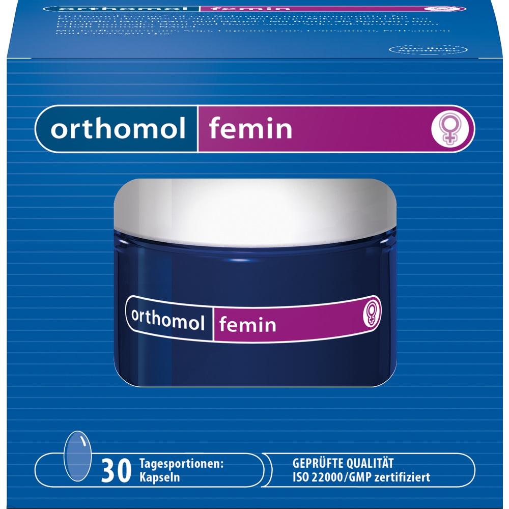 Orthomol Femin Нутритивное лечение в период менопаузы Ортомол Фемин 675 мг, на 30 дней