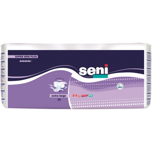 Подгузники для взрослых super plus размер l Seni, 30 шт