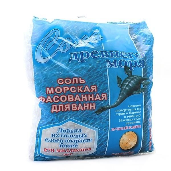 Соль морская фасованная для ванн Соль Древнего моря, 1 кг