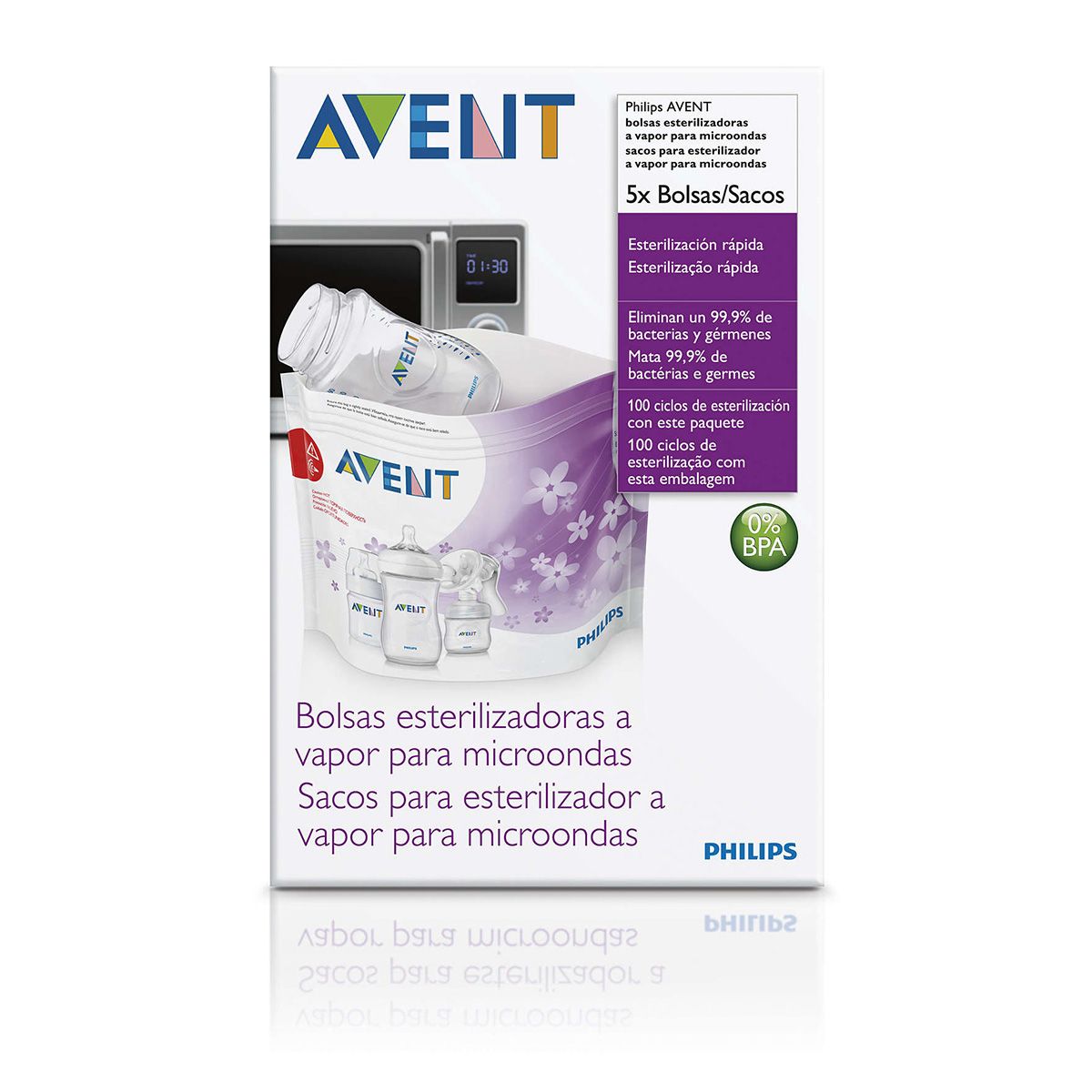 Пакеты для стерилизации в микроволновой печи Philips Avent, 5 шт