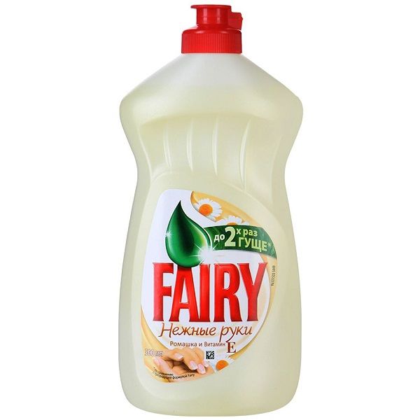 Средство для мытья посуды Fairy Нежные руки Ромашка и витамин Е, 500 мл