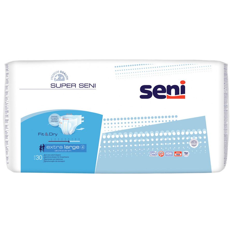 Подгузники для взрослых super plus extra large Seni, 30 шт