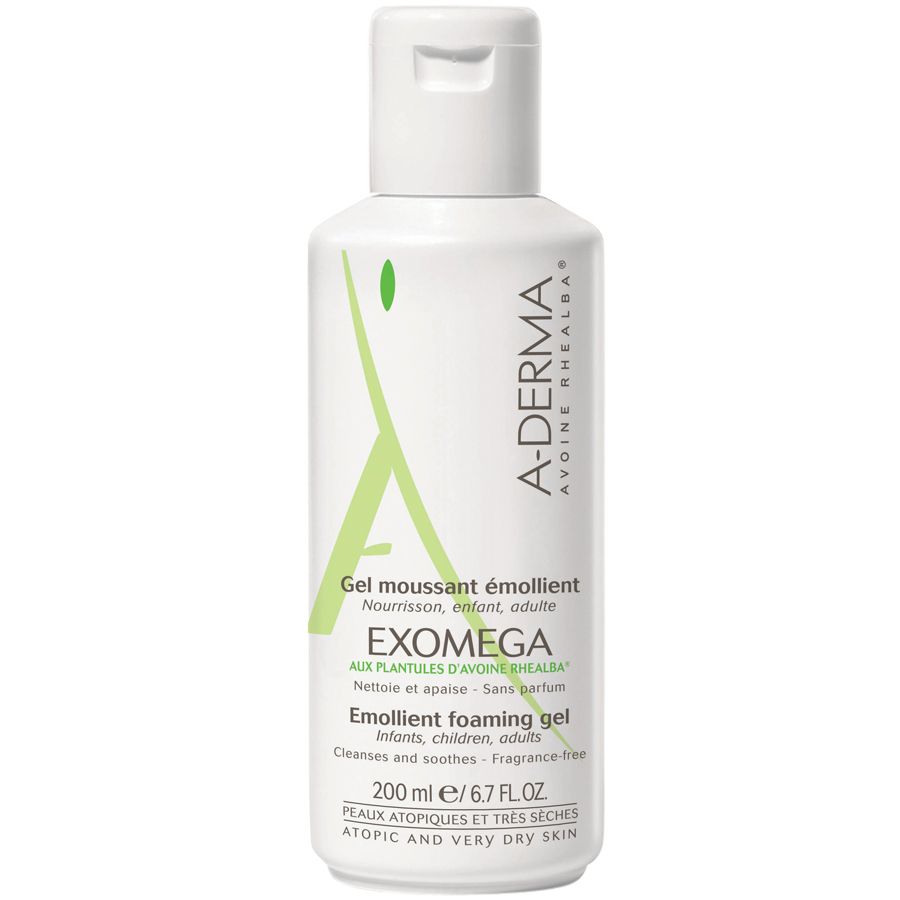 Гель смягчающий пенящийся A-Derma Exomega, 200 мл