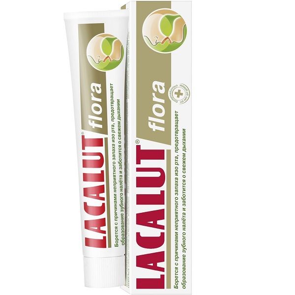 Зубная паста для свежести дыхания Lacalut Flora, 50 мл