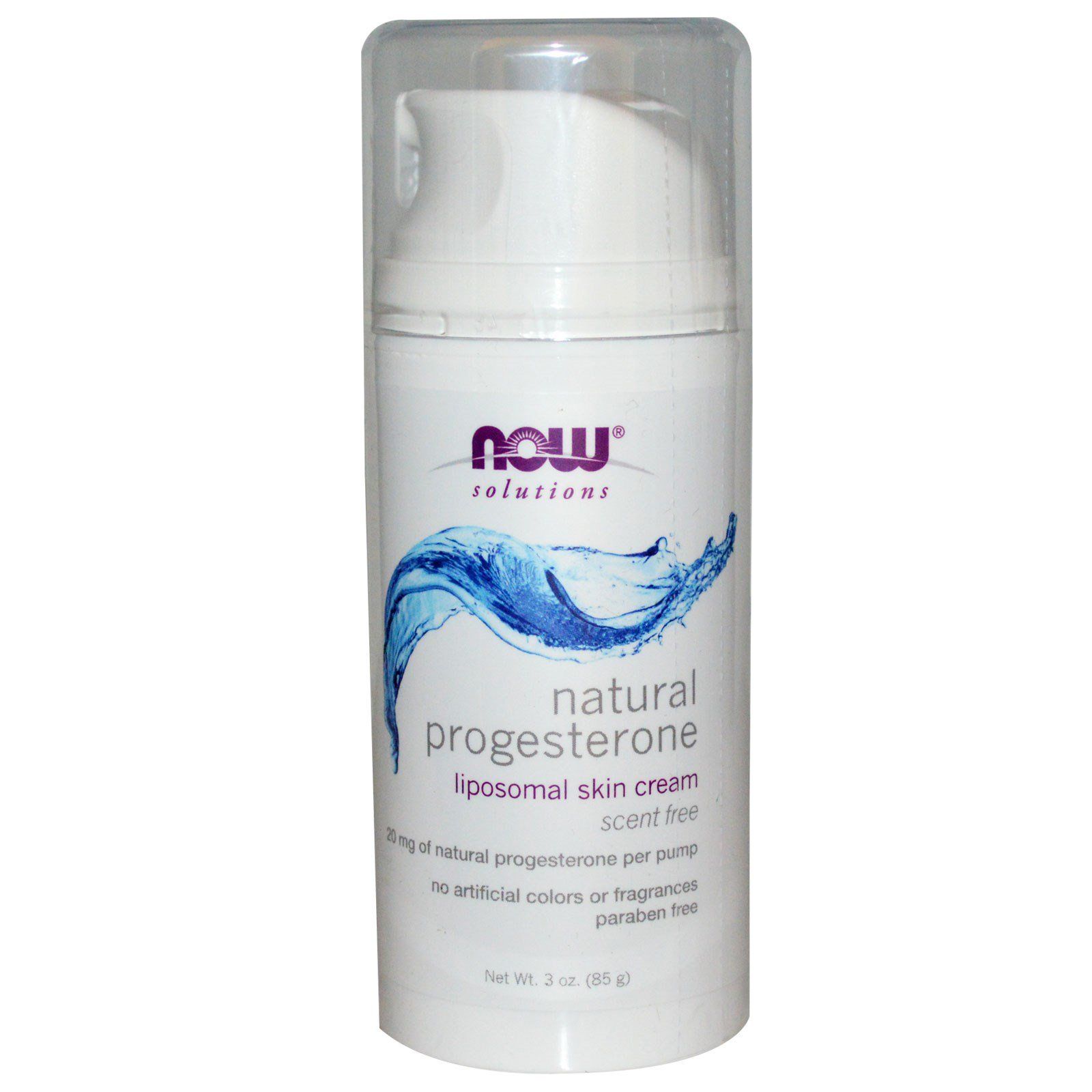 Крем Прогестерон Natural Progesterone для женщин в период климакса Now Foods, 85 г
